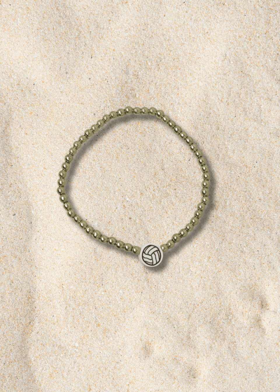 Gold Volleyball Bracelet